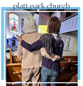 struggle is opportunity at Platt Park Church - a handwritten note reading 'Struggle Is Opportunity' beside an open Bible